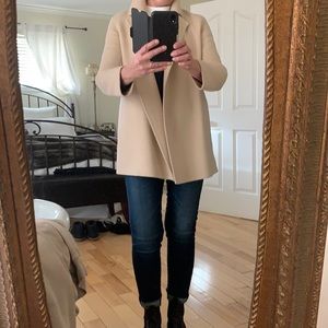 Theory overlay coat. Size small, pale pink .. Pockets / no lining !